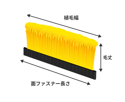 直線ブラシのイラスト